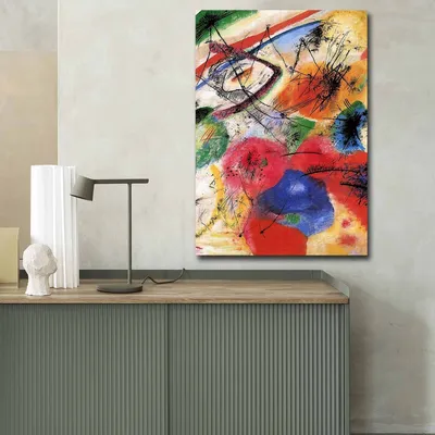Produktbild von Wallity, 70100FAMOUSART- CVT1573, Bunt, Leinwandbilder, 70 x 100 cm, 100% Wildleder -Leinwand
