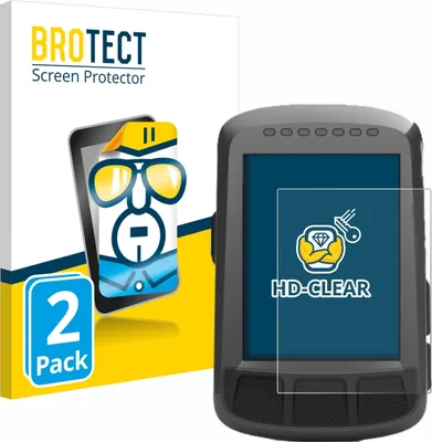 Produktbild von 2x Für Wahoo Elemnt Bolt GPS Schutzfolie BROTECT Displayschutz Display Schutz Folie Klar Transparent