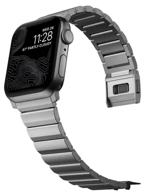 Produktbild von Nomad Strap Titanium V3 Apple Watch 42 / 44 / 45 / 49mm Natural