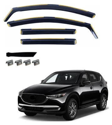 Obrázok produktu pre 4-dielna sada deflektorov pre MAZDA CX-5 II (2017–2021)