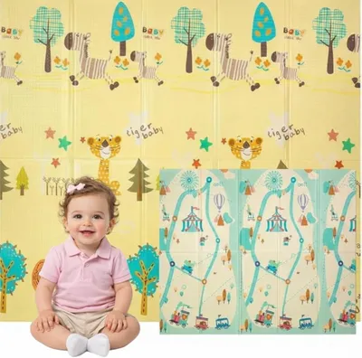Produktbild von Baby Spielmatte 180x150 cm, doppelseitig, XPE, für Kinderzimmer