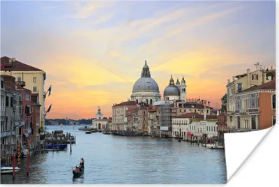 Produktbild von MuchoWow® Poster Italien - Sonnenuntergang - Venedig 30x20 cm - Plakate - Print
