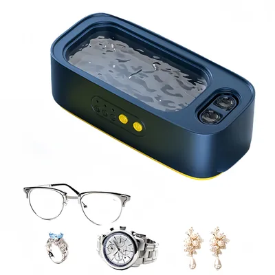 Produktbild von Wiederaufladbare tragbare Ultraschallreiniger , 3-Gang-Einstellung, Zwei Reinigungskammern, 48 kHz Hochfrequenzreinigung,mit One-Click-Betrieb(Grün)