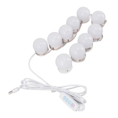 Produktbild von LED svetlá na umývadlo, LED zrkadlové svetlá, žiarovka na umývadlo, zrkadlové svetlá na umývadlo, stmievateľné LED svetlá na umývadlo, svetlá na umývadlo s 10 žiarovkami