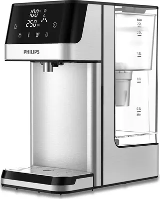 Produktbild von Philips Wasserstation de Wasser, Spender de gefiltertes Warmwasser, Fassungsvermögen de 2,2 l, 6 Voreinstellungen de Temperatur, Touchscreen-Display