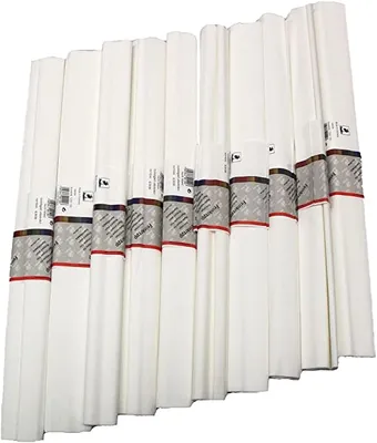 Produktbild von WEROLA Feinkrepp WEISS 10 Rollen 50x250cm Rolle