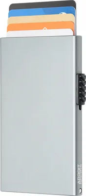 Produktbild von AdroitGoods Card Holder 7 Card Wallet - Kreditkartenhalter mit RFID Technologie - Aluminium/Grau