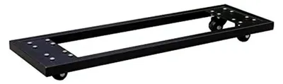 Produktbild von Pflanzenroller aus Metall für Pflanztröge, schwarz 72x22x7 cm