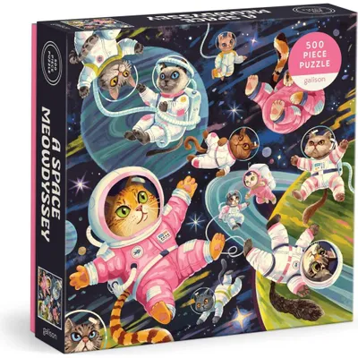 Immagine prodotto di Space Meowdyssey 500 Piece Puzzle – Lingua: Inglese