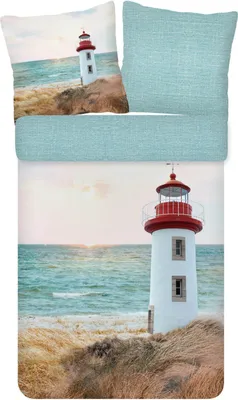Produktbild von ESPiCO Bettwäsche Trendy Bedding Leuchtturm Renforcé 135 cm x 200 cm