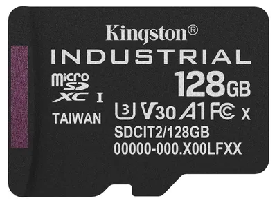 Image de Kingston Technology Carte 128GB microSDXC Industrielle C10 A1 pSLC emballage individuel sans adaptateur