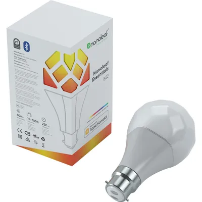 Obrázok produktu pre Nanoleaf A60, Inteligentná žiarovka, Bluetooth, Biela, LED, B22, Multi