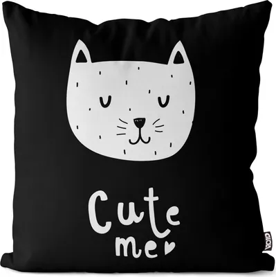Produktbild von VOID Süß Katze Tier Cartoon Kissenbezug Kissenhülle Sofakissen Kissen Deko Outdoor-Kissen Dekokissen