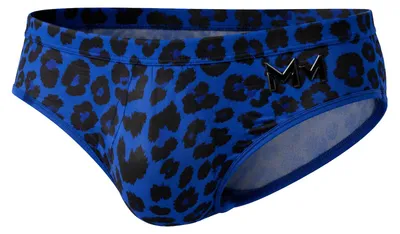 Image de MODUS VIVENDI Leopard Mesh Brief Blue - 1x Taille XL