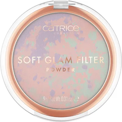 Produktbild von CATRICE Soft Glam Filter, Jeder Hauttyp, Alle Hauttöne, Neutral, Hülle, Gepresstes Puder, Natürlich/Natur, Strahlend, Tonkorrigierend