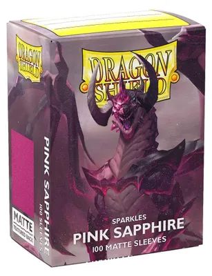 Produktbild von Dragon Shield Standard Size Matte Sleeves - Pink Sapphire (100 Sleeves)