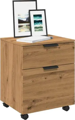 Produktbild von "2026 Promotion" Mobiler Aktenschrank mit Rollen Artisan Eichen-Optik 45x38x54cm - Nachtkonsole CC31746
