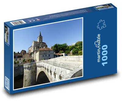 Zdjęcie produktu dla Puzzle 1000 Historyczne miasto Montmorillon - martinpuzzle