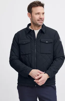 Produktbild von FQ1924 FQJacob Herren Steppjacke Jacke leicht wattiert Hemdkragen Regular fit