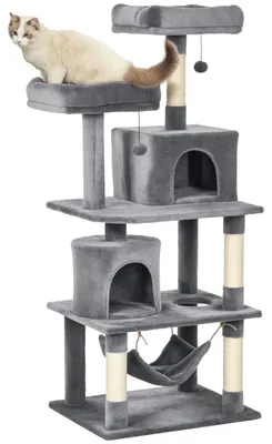 Produktbild von PawHut Kratzbaum 145 cm Kletterbaum für Katzen Katzenmöbel mit Sisalstämmen