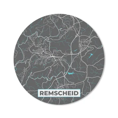 Produktbild von MuchoWow® Mauspad Mousepad Blau - Deutschland - Karte - Stadtplan - Remscheid 50x50 cm - Mousepads - Maus Mat - Pad - Mausunterlage - Vinyl