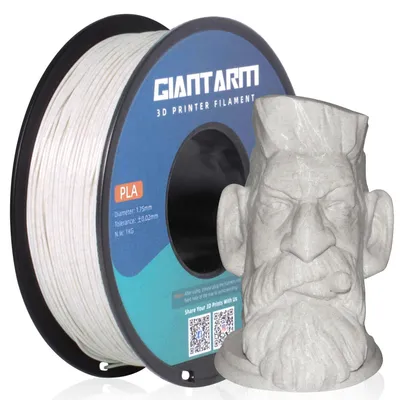 Produktbild von PLA-Filament für 3D-Drucker, Farbe Marmorbraun, 1,75 mm