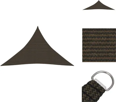 Produktbild von vidaXL Sonnensegel 160 g/m² Braun 5x5x6 m HDPE - Sonnenschirme & Sonnenschutze