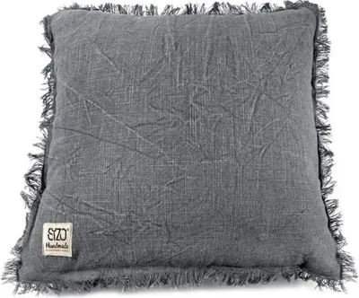 Produktbild von Sizo handgefertigtes Kissen 45 x 45 cm - Jeansgrau