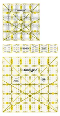 Acryl-Lineale-Set, 3-teilig, 1x6, 4x4, 6x6 Zoll