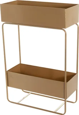 Zdjęcie produktu dla Kwietnik/barek Wiggo gold 61x25x91cm