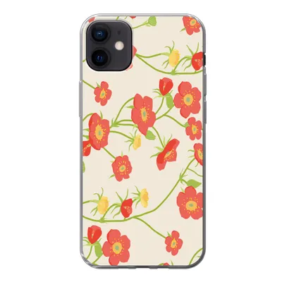 Produktbild von MuchoWow® Handyhülle Schutzhülle Hülle für iPhone 12 mini Blume - Feldblumen - Muster Silikon Softcase Handy Hülle - Bild