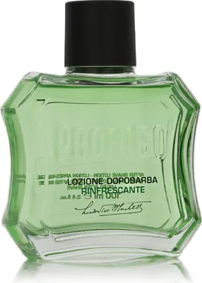 A bottle of Proraso aftershave lotion.