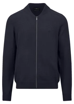 Produktbild von Fynch Hatton Weste navy aus Baumwolle, gestrickt mit Bündchen