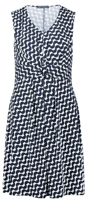 Produktbild von Kleid Kurz ohne Arm 8813 Dark Blue/Cream Größe 38