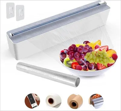 Productafbeelding van Famanu folieafroller met snijmes - Magnetisch, wit