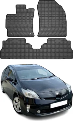 Image de Tapis de Sol pour Toyota Prius 2011-2015 Caoutchouc Noir