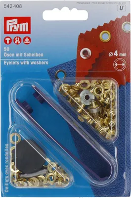 Obrázok produktu pre Prym 542408, Patentové kliešte, Kov, Zlato, Zlato, 4 mm, 50 kusov
