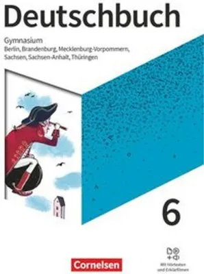 Immagine prodotto di Deutschbuch Gymnasium 6. Schuljahr - Berlin, Brandenburg, Mecklenburg-Vorpommern, Sachsen, Sachsen-Anhalt und Thüringen - Schülerbuch