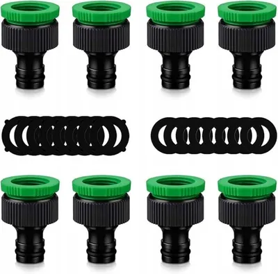 Zdjęcie produktu dla Złącze do Węża Ogrodowego 2w1 Adapter 3/4 1/2 8 szt Łącznik
