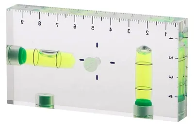 Produktbild von Transparente, präzise Zwei-Richtungs-Magnetwasserwaage, Mini-Wasserwaage