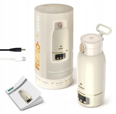Obrázok produktu pre Bezdrôtový ohrievač Neno Savia 500 ml na mlieko a nápoje s LCD displejom