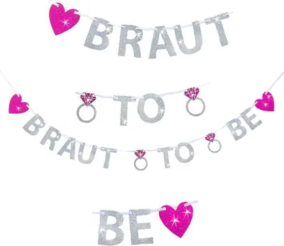 Produktbild von Oblique Unique Girlande Hochzeit JGA Junggesellinnenabschied Dekoration - Braut to be