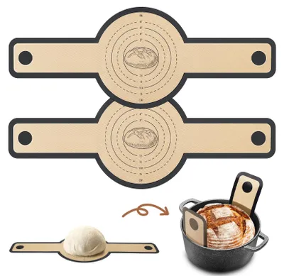 Image de Tapis de cuisson en silicone pour gratins, lot de 2, revêtement antiadhésif, réutilisable, facile à nettoyer, tapis de cuisson pour le four