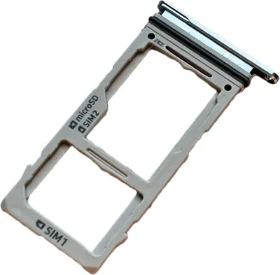 Produktbild von Simkartenhalter und micro-SD Card Fach für Samsung Galaxy S10 (G973F, G973F/DS), Original Ersatzteil, Blau