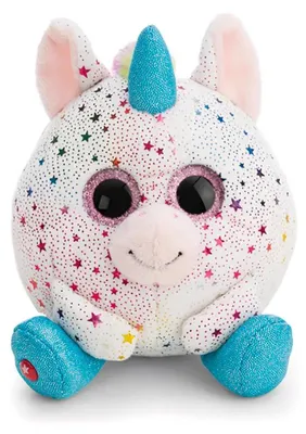 Image de Peluche NICI GLUBSCHIS Baby Licorne Uberto blanche 13 cm