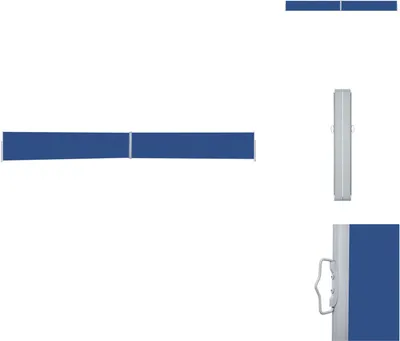 Produktbild von vidaXL Ausziehbare Seitenmarkise 170x1200 cm Blau -  Sonnenschirme & Sonnenschutze