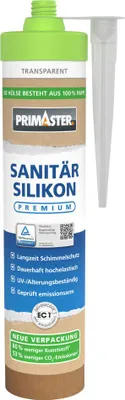 Produktbild von PRIMASTER Sanitär Silikon Premium transparent 280 ml