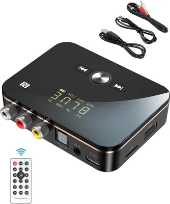 Produktbild von 5.0 Bluetooth Audio Adapter - 2 in 1 Bluetooth Transmitter Empfänger PC-Lautsprecher