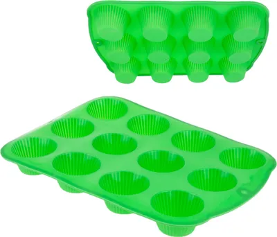 Produktbild von Silikon Muffinform Backblech 12St
