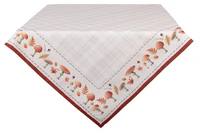 Productafbeelding van Clayre & Eef tafelkleed, 100x100 cm, beige, katoen